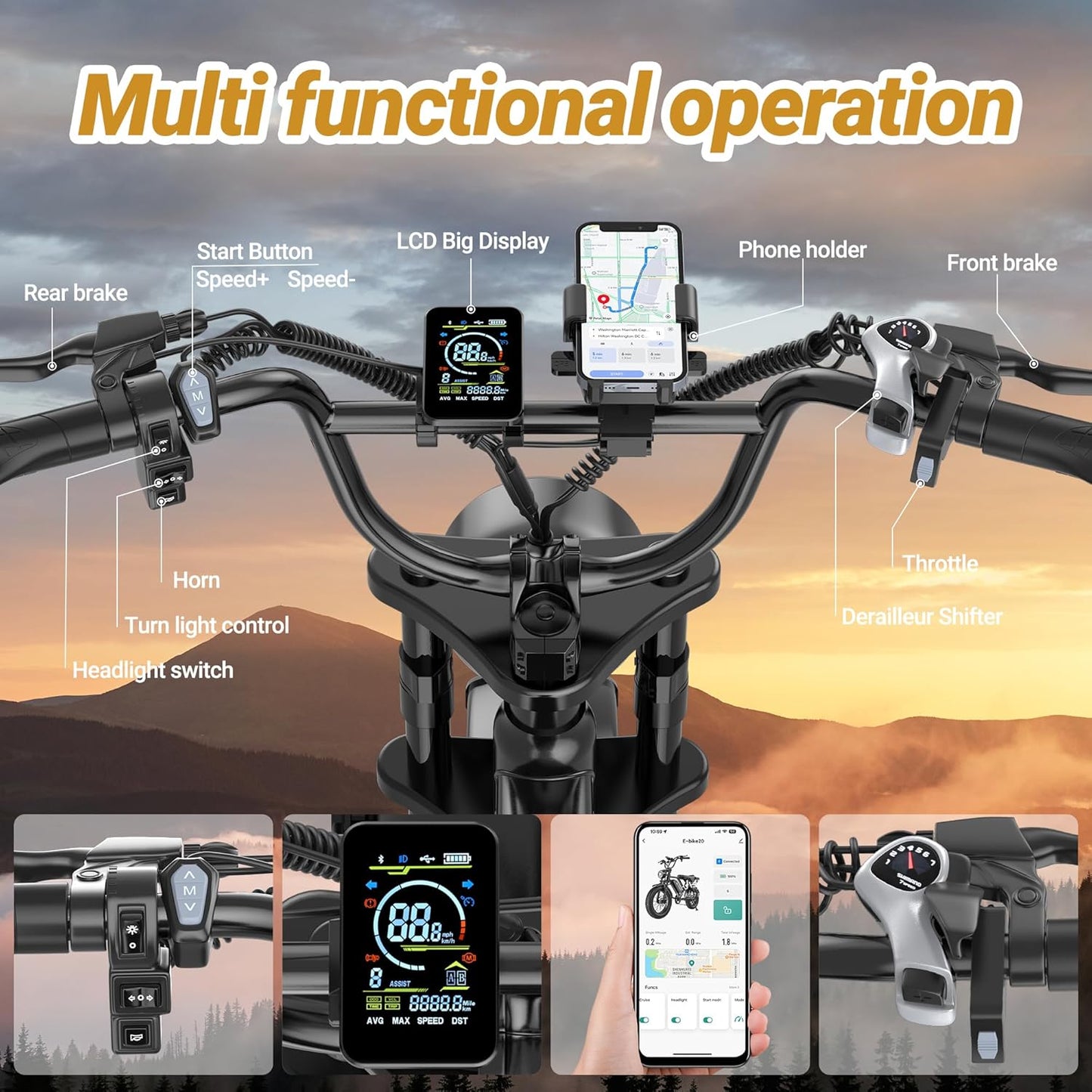 Cybervelo EK6 eBike 120Miles 28MPH
